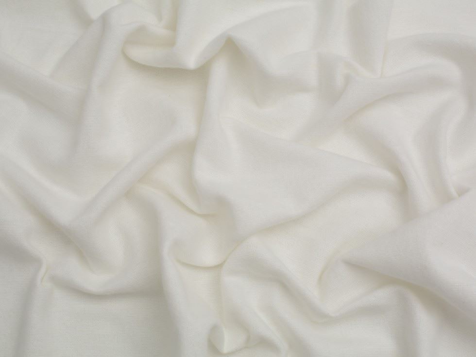 Minerva Core Range Ivory Medium Cotton Flannel Fabric