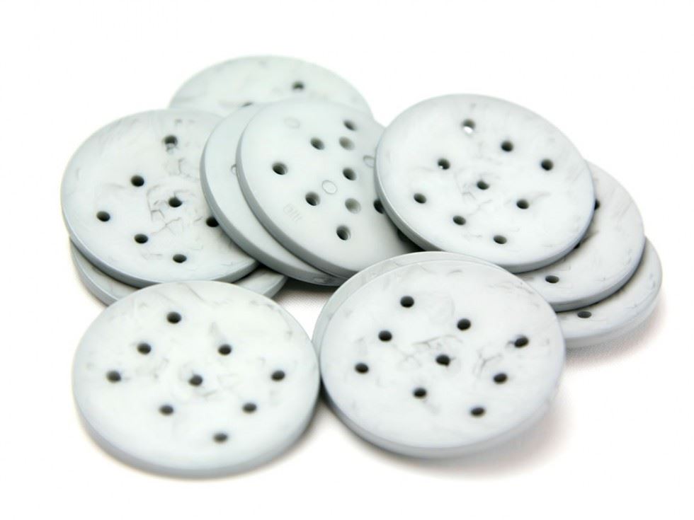 Dill Extra Large Round Buttons (Value Pack) Light Grey
 