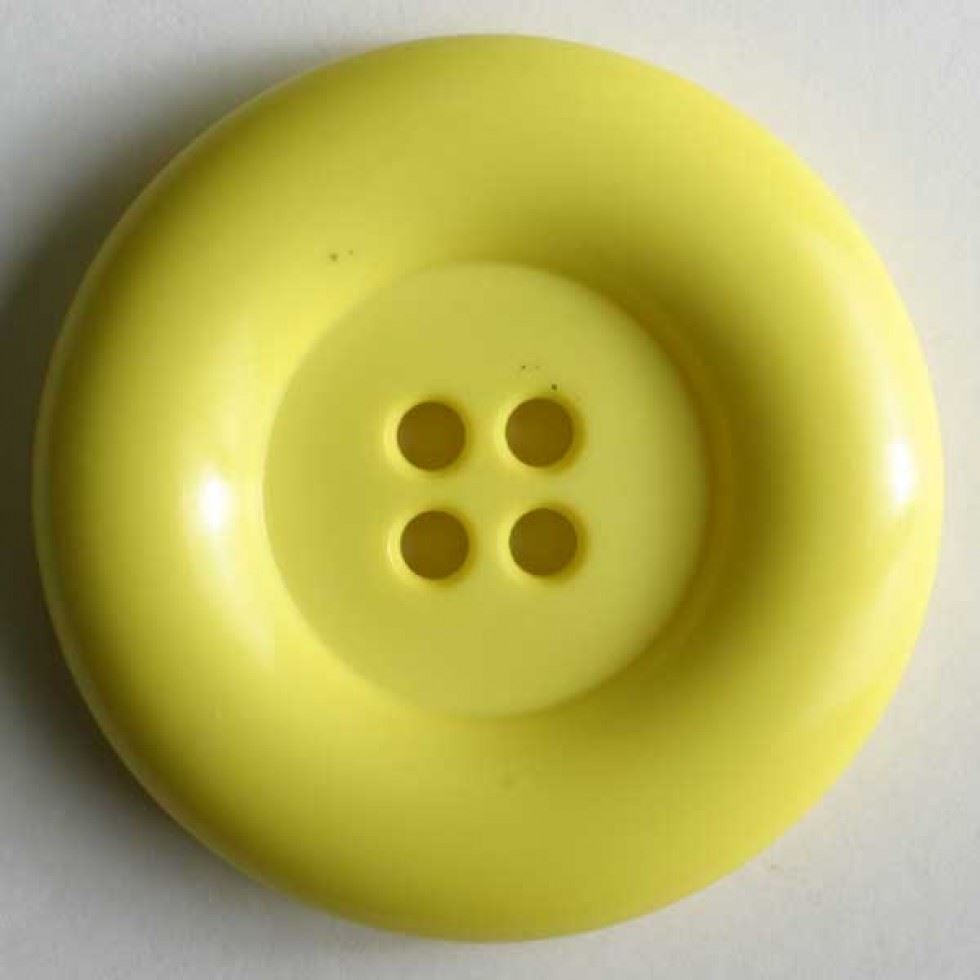 Dill Yellow Round Plastic Buttons (Value Pack)
