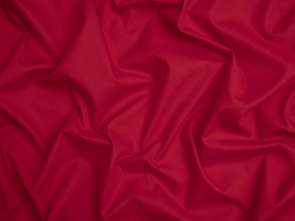 Minerva Core Range Cherry Plain Polycotton Fabric