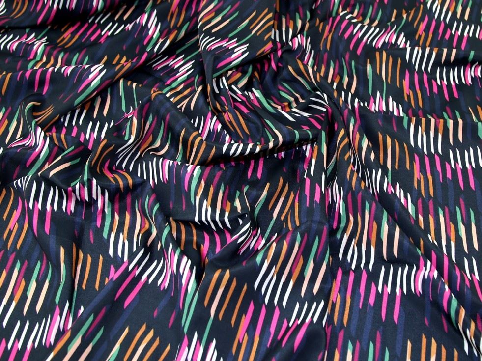 John Kaldor Crepe De Chine Fabric Multicoloured
 