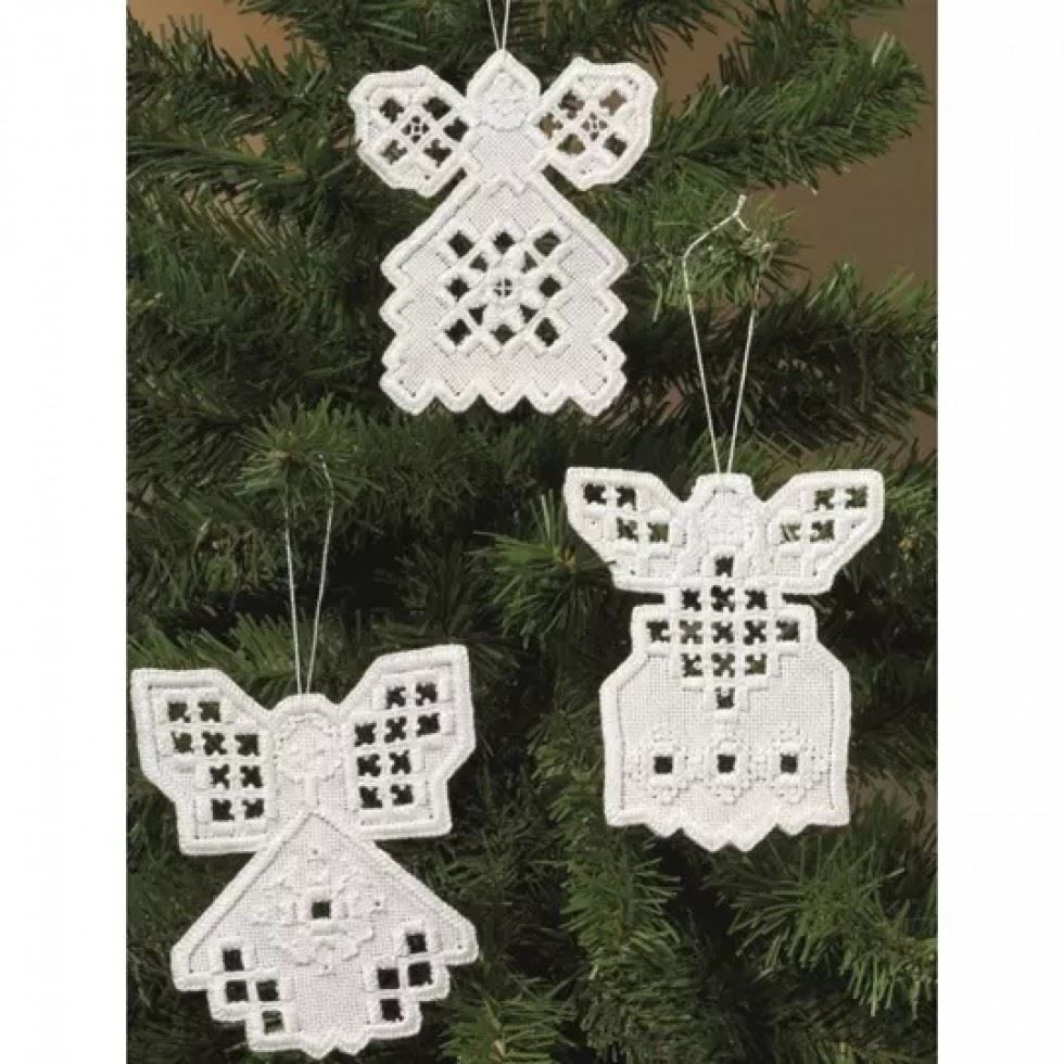 Permin Hardanger Angels I Embroidery Kit