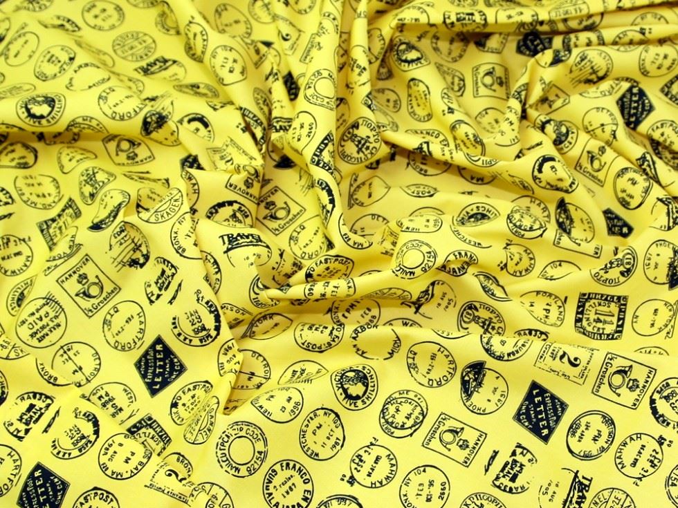 Rose and Hubble 100% Cotton Poplin Fabric Yellow
 
