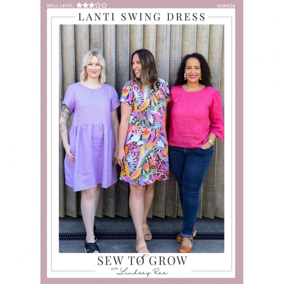 Sew To Grow Paper Sewing Pattern Lanti Swing Dress
 