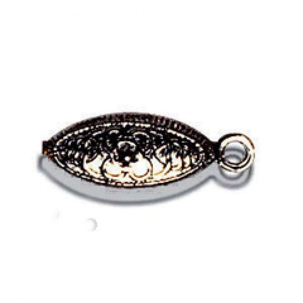 Trimits Black Flat Clasp Findings (Value Pack Of 5)