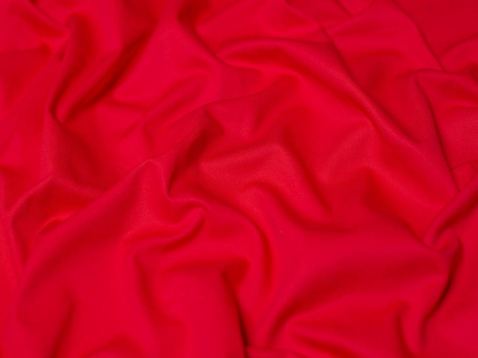 Minerva Core Range Red 100% Cotton Twill Fabric