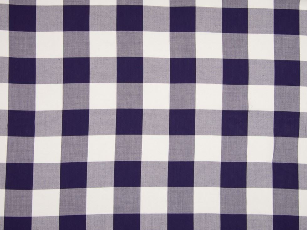 Navy Blue Deadstock Viscose Challis Fabric