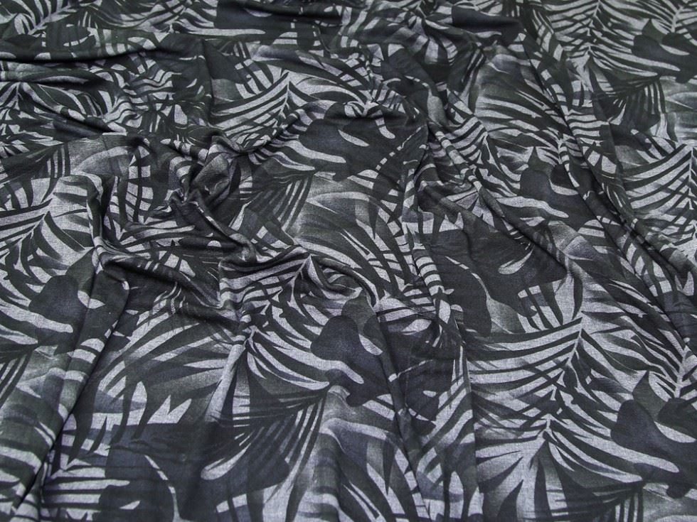 Lady Mcelroy Grey Viscose Crepe Textured Stretch Knit Fabric