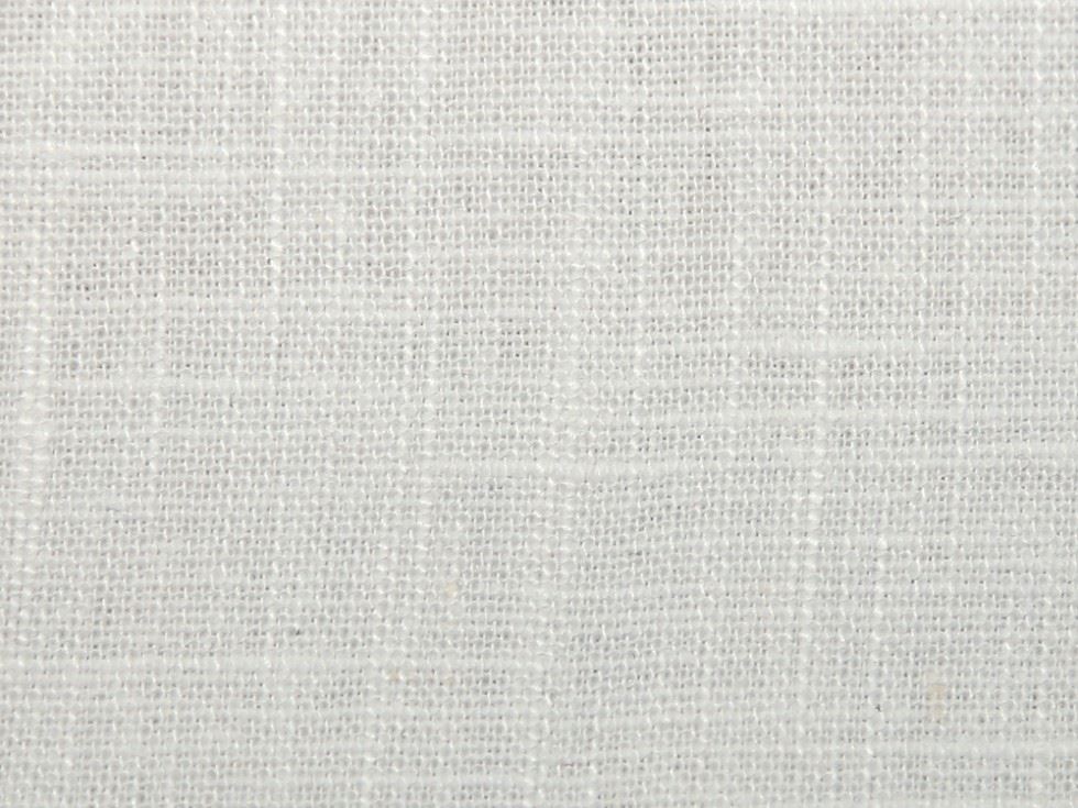 Stof France Coated Cotton Ramie Blend Fabric White
