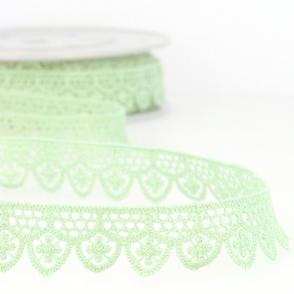 Stephanoise Guipure Lace Trim Nile Green