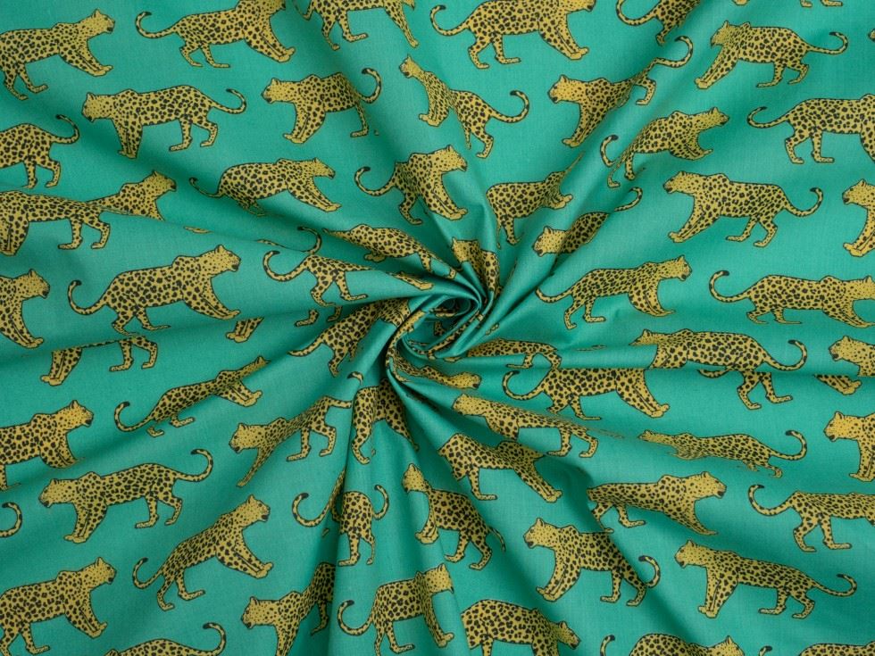 Printed Polycotton Fabric Jade
 