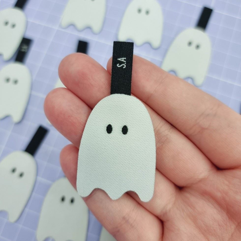 Sew Anonymous Ghostie Silhouette Woven Labels
 