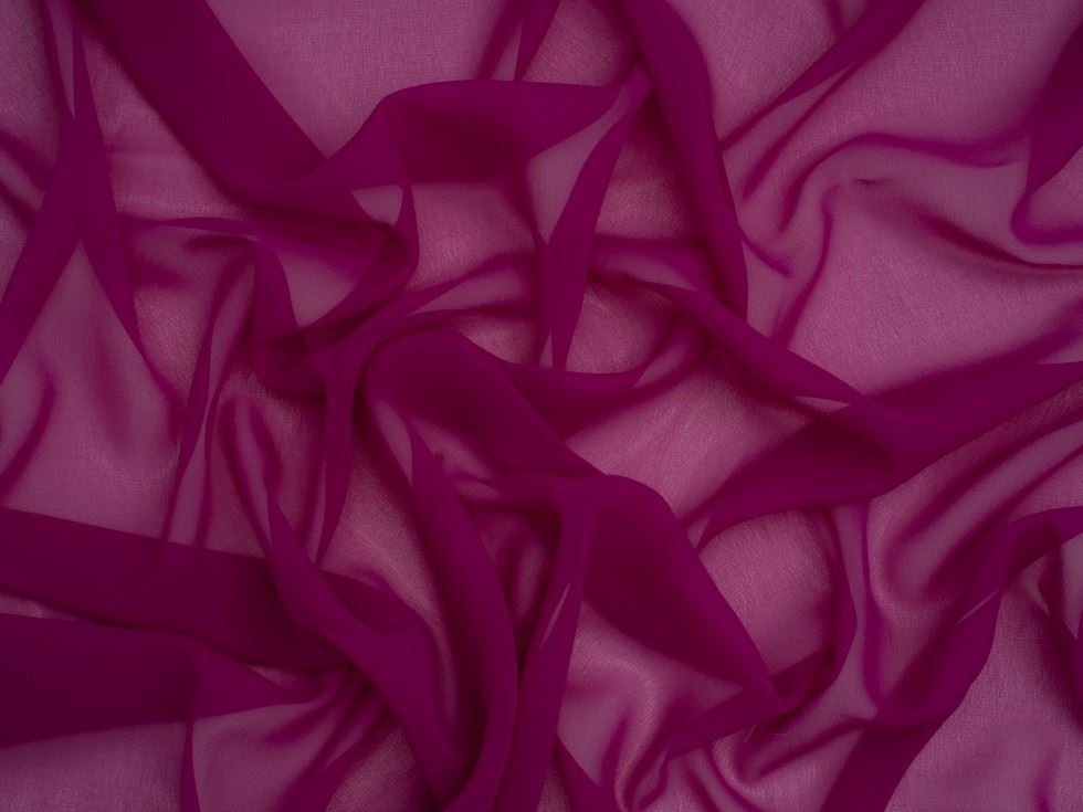 Minerva Core Range Plum Light Sheer Chiffon Fabric