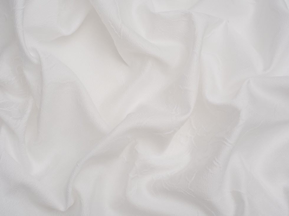 Minerva Core Range Ivory Faye Textured Woven Brocade Fabric