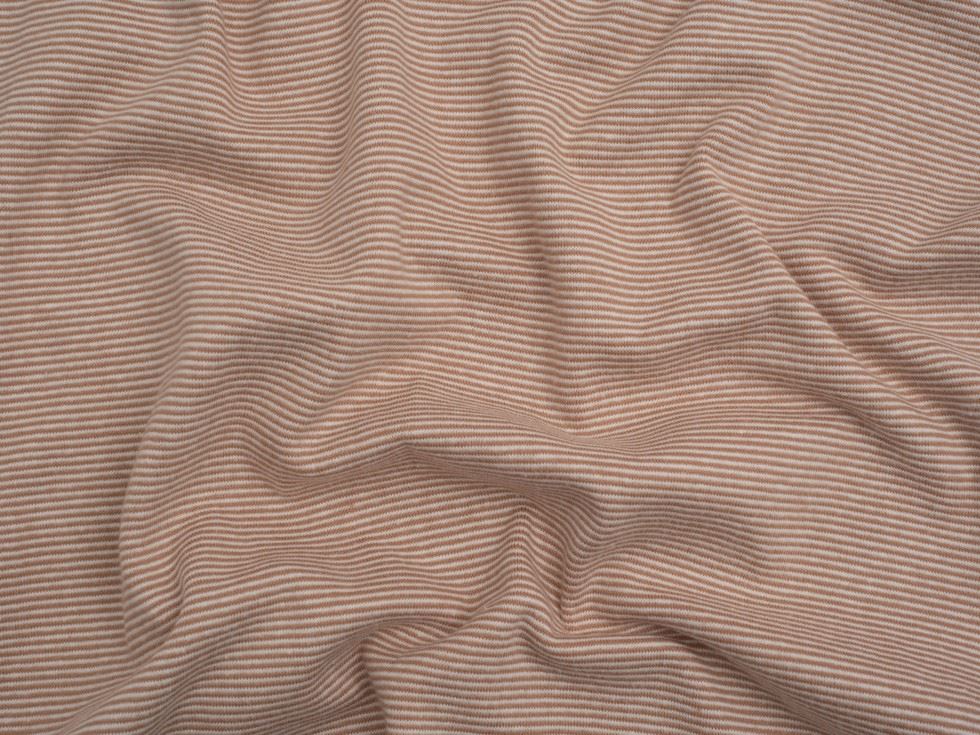Minerva Core Range Blush Baby Soft Yarn Dyed Tubular Ribbing Stretch Knit Fabric