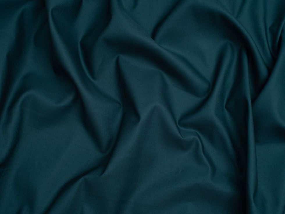 Cotton Sateen Fabric Dark Teal