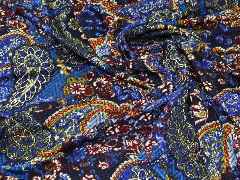 Lady Mcelroy Multicoloured Textured Stretch Knit Fabric