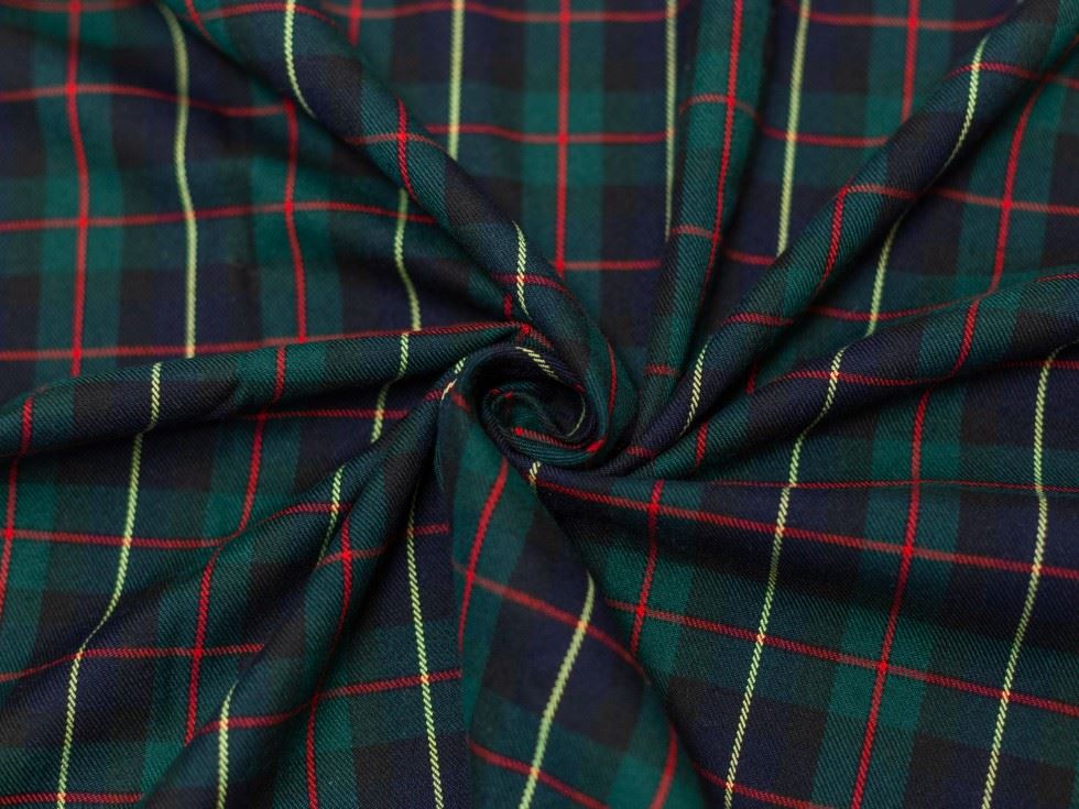 Minerva Core Range Heavy Polyester Viscose Suiting Fabric Check Design 13
 