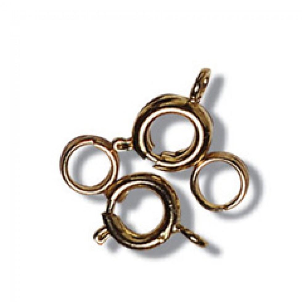 Trimits Bolt Spring Ring Findings (Value Pack of 5) Gold
 