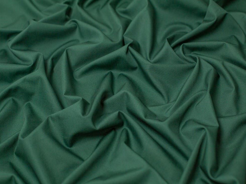 Minerva Core Range Light 100% Cotton Poplin Fabric Bottle Green
 