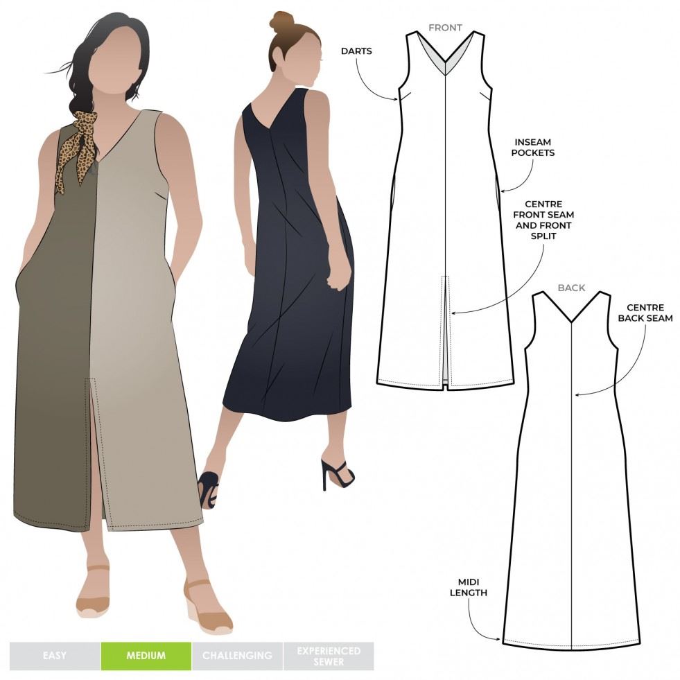 Style Arc Paper Sewing Pattern Esther Dress