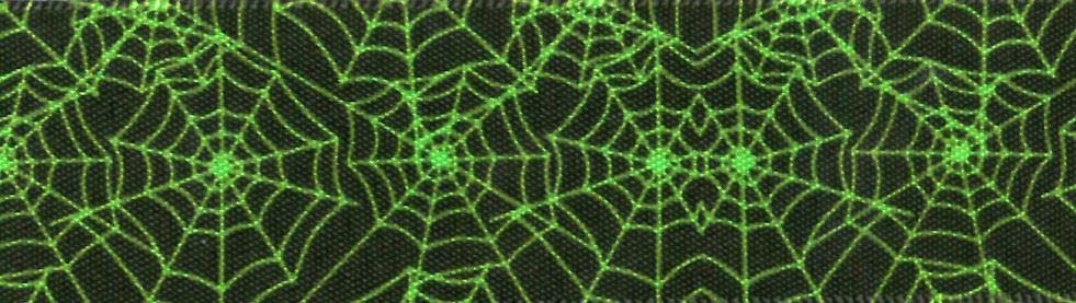 Spiders Web Ribbon Green
 