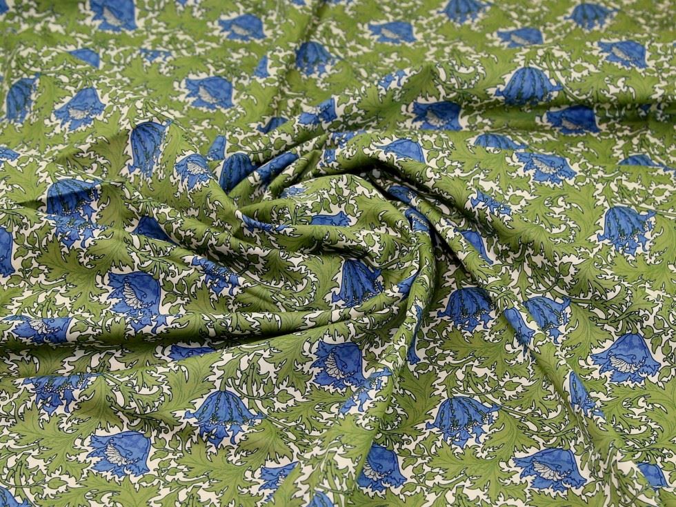 100% Cotton Poplin Fabric Sage & Delph