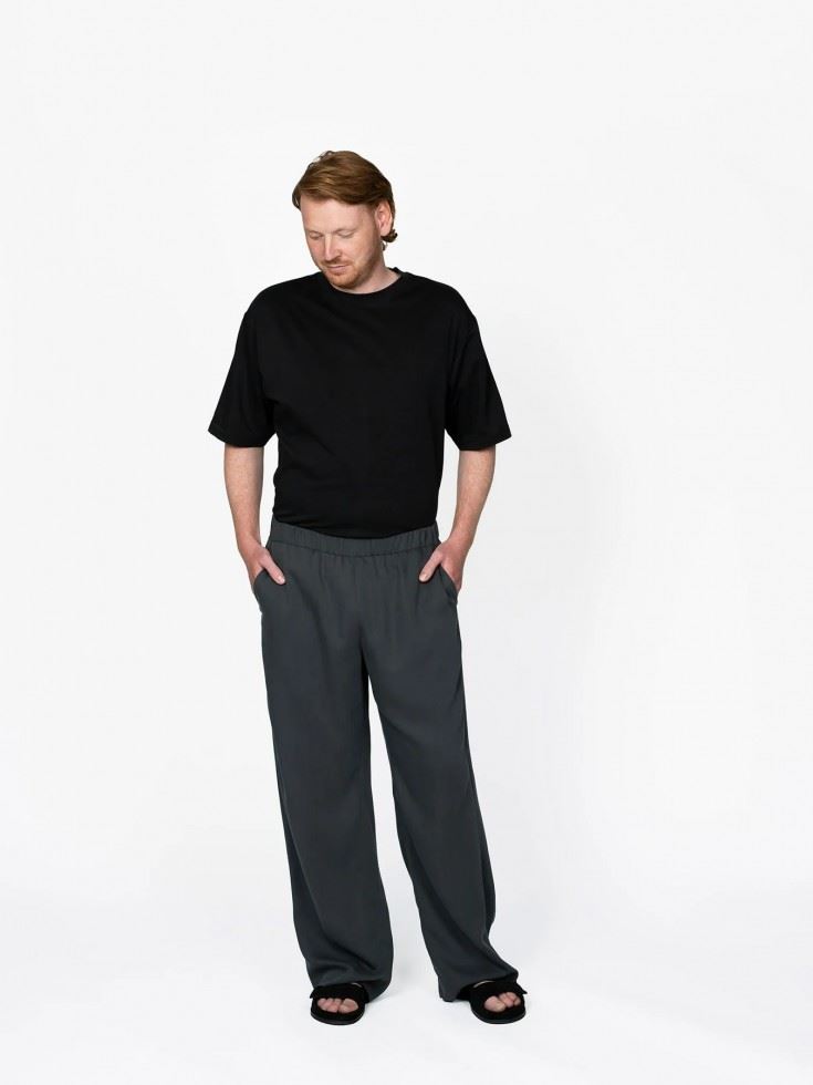 The Assembly Line Paper Sewing Pattern Mens Pull On Trousers