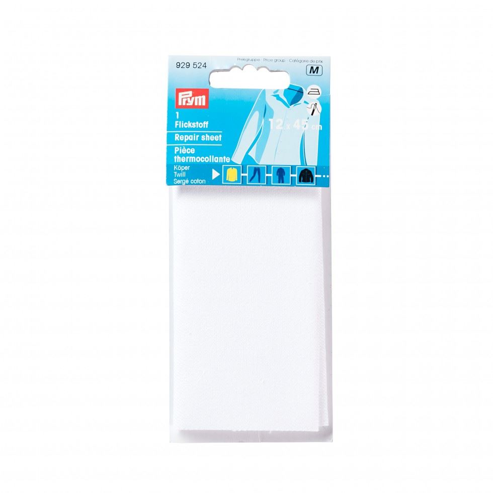 Prym White Twill Repair Sheet