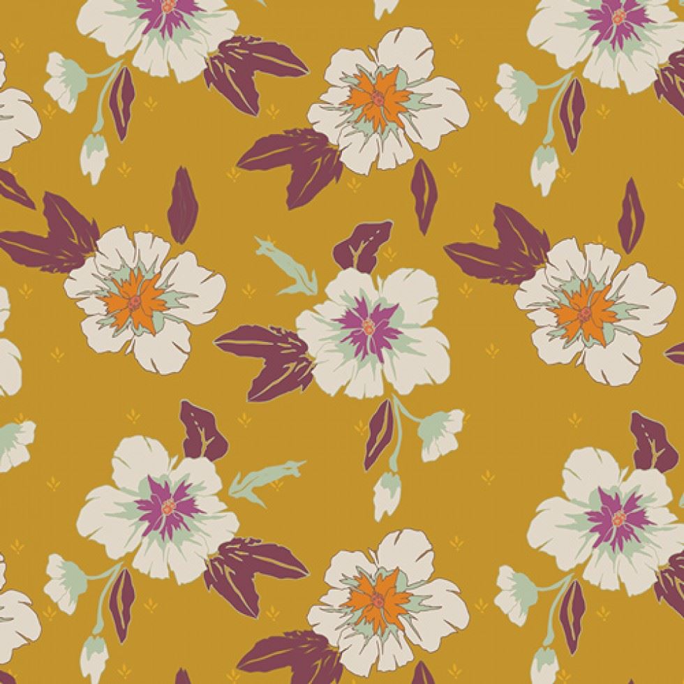 Art Gallery Fabrics Autumn Nectar Honey Autumn Vibes 100% Cotton Poplin Fabric