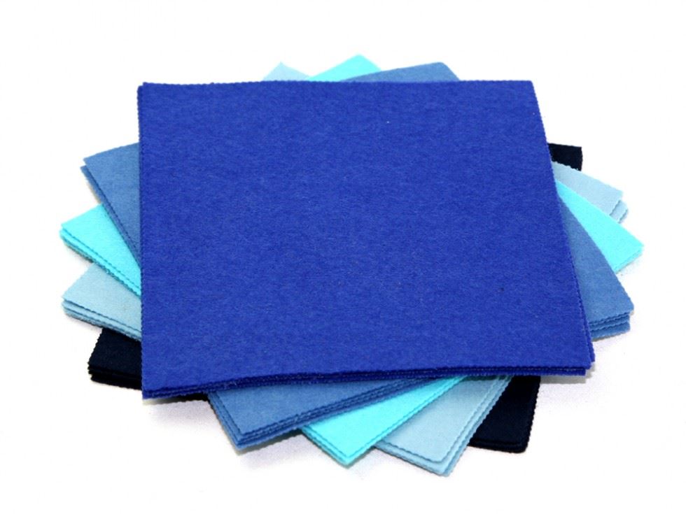 Acrylic Felt Fabric Packs Blues