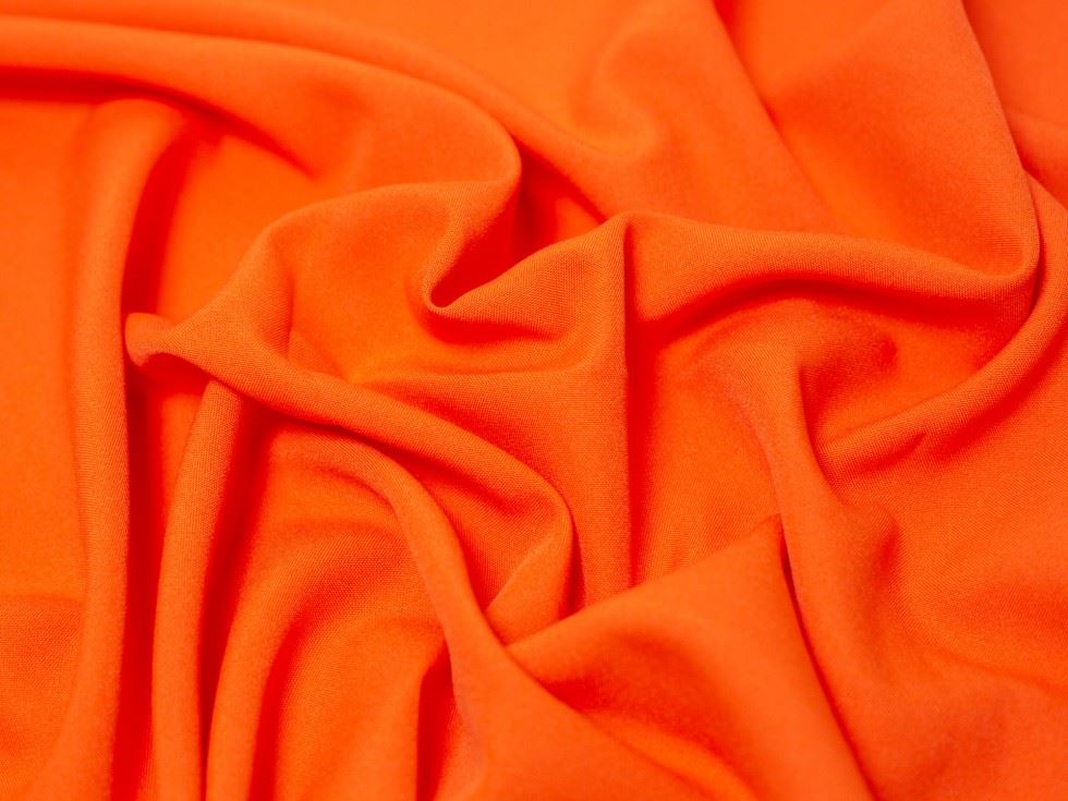 Minerva Core Range Orange Burlington Polyester Suiting Fabric