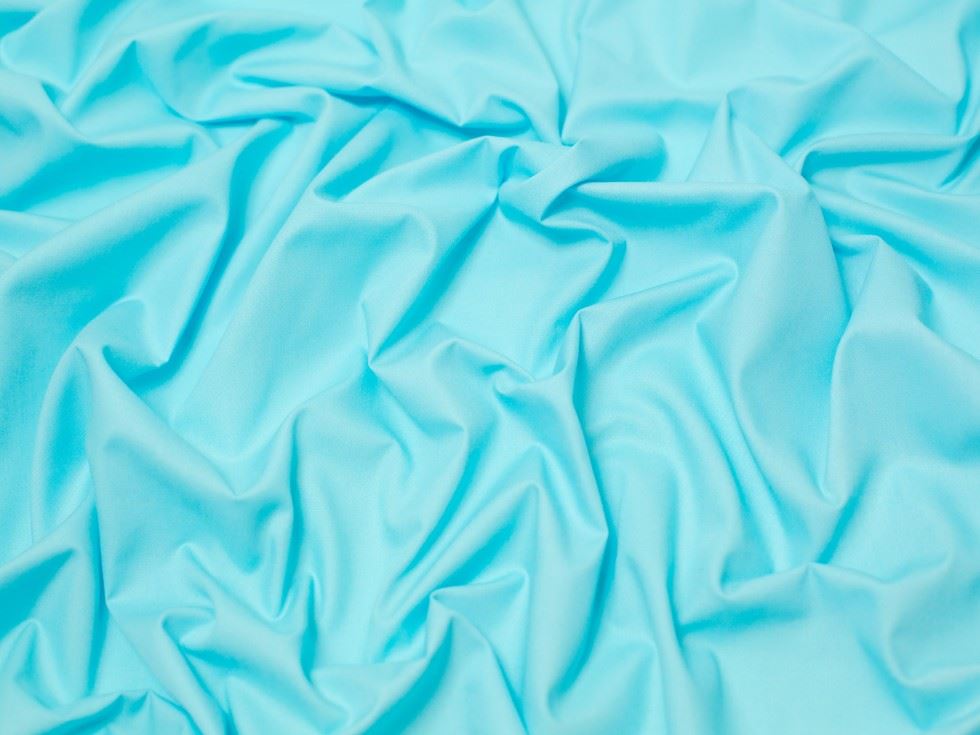 Minerva Core Range Turquoise Plain Polycotton Fabric