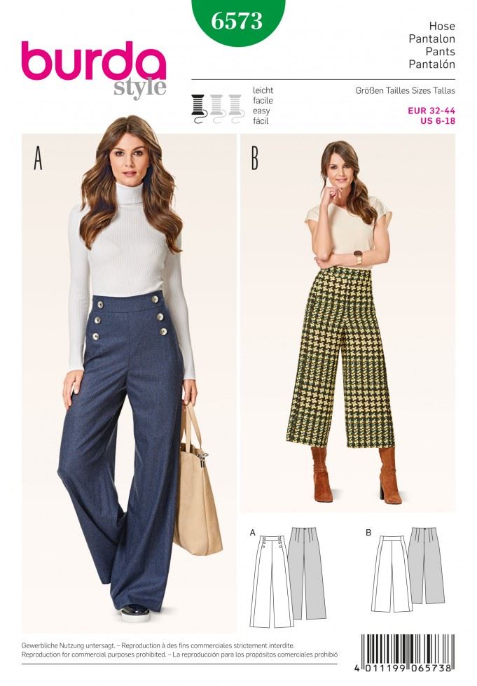 Burda Paper Sewing Pattern 6573
 