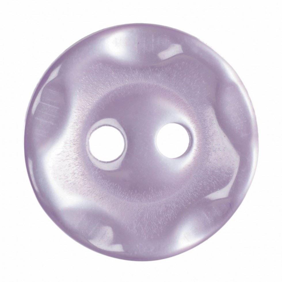 Hemline Lilac Round Plastic Buttons