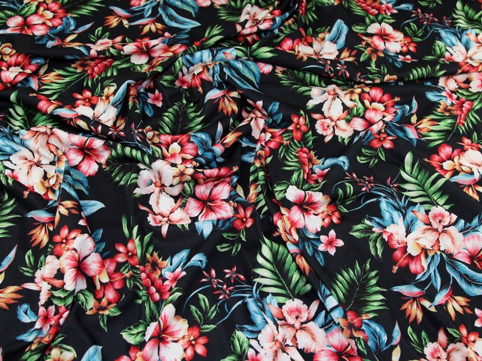 Lady Mcelroy Multicoloured Ity Silky Stretch Knit Fabric