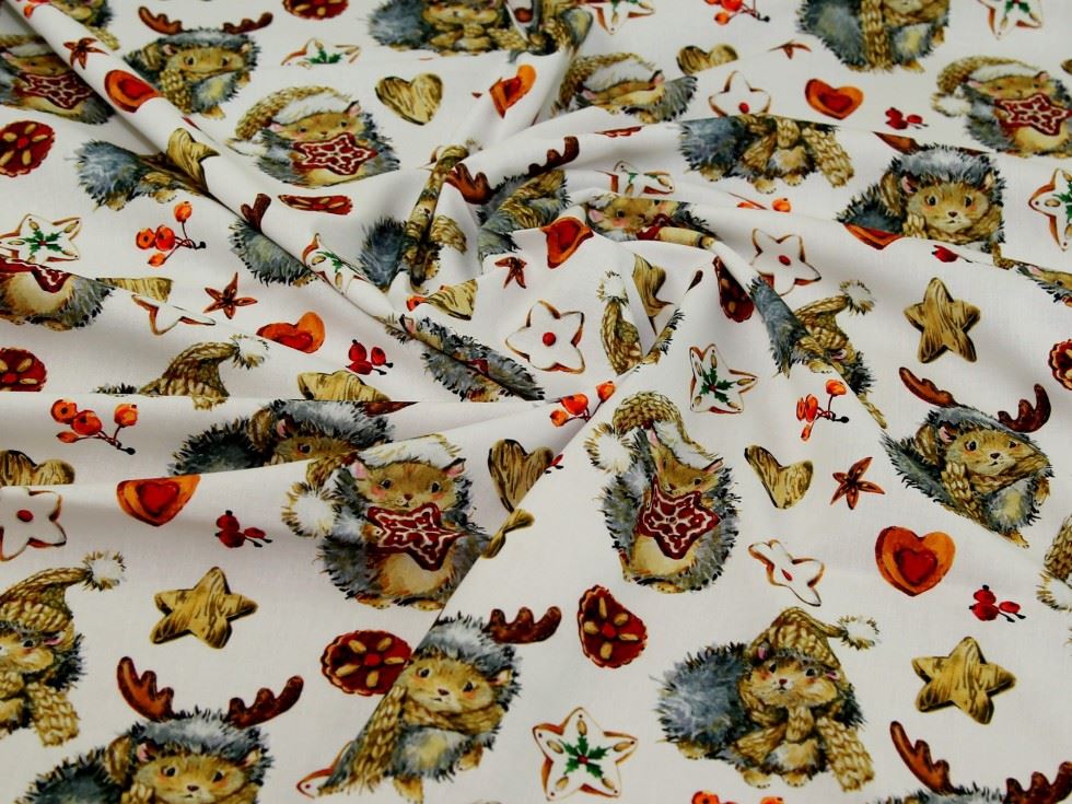 Multicoloured Deadstock 100% Cotton Fabric