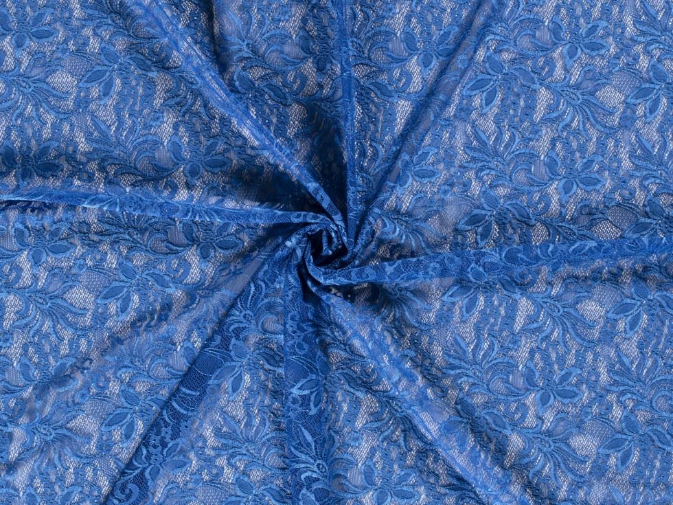 Stretch Lace Fabric Royal