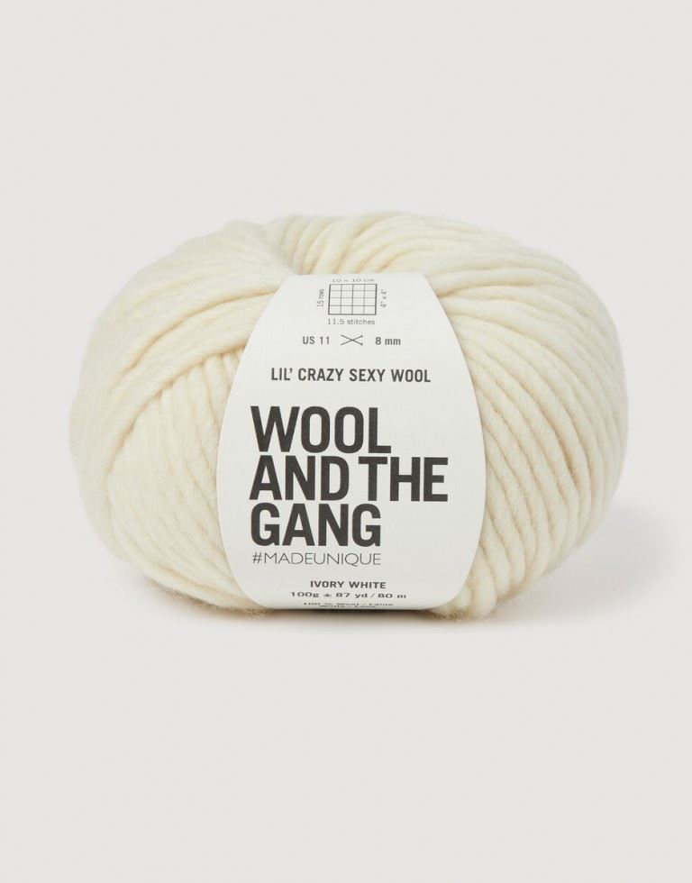 Wool and the Gang Lil Crazy Sexy Wool Chunky Yarn Ivory White