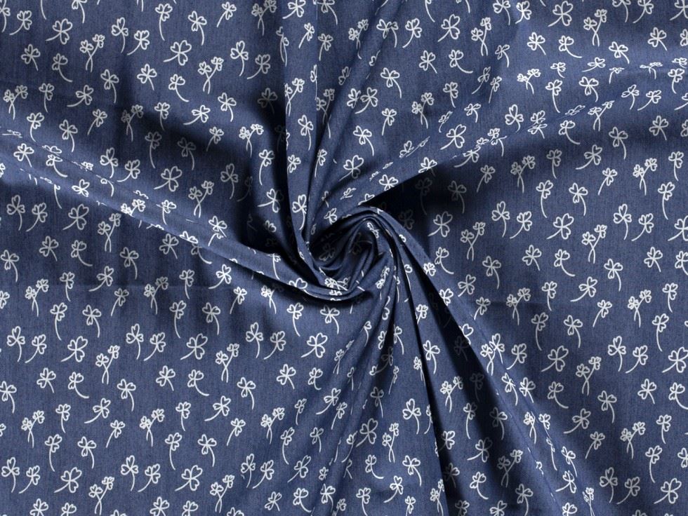 Stretch Woven Denim Fabric Blue
 