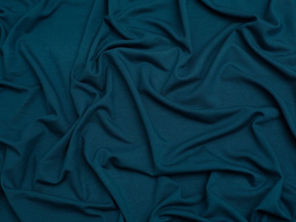 Minerva Core Range Teal Bamboo Jersey Stretch Knit Fabric