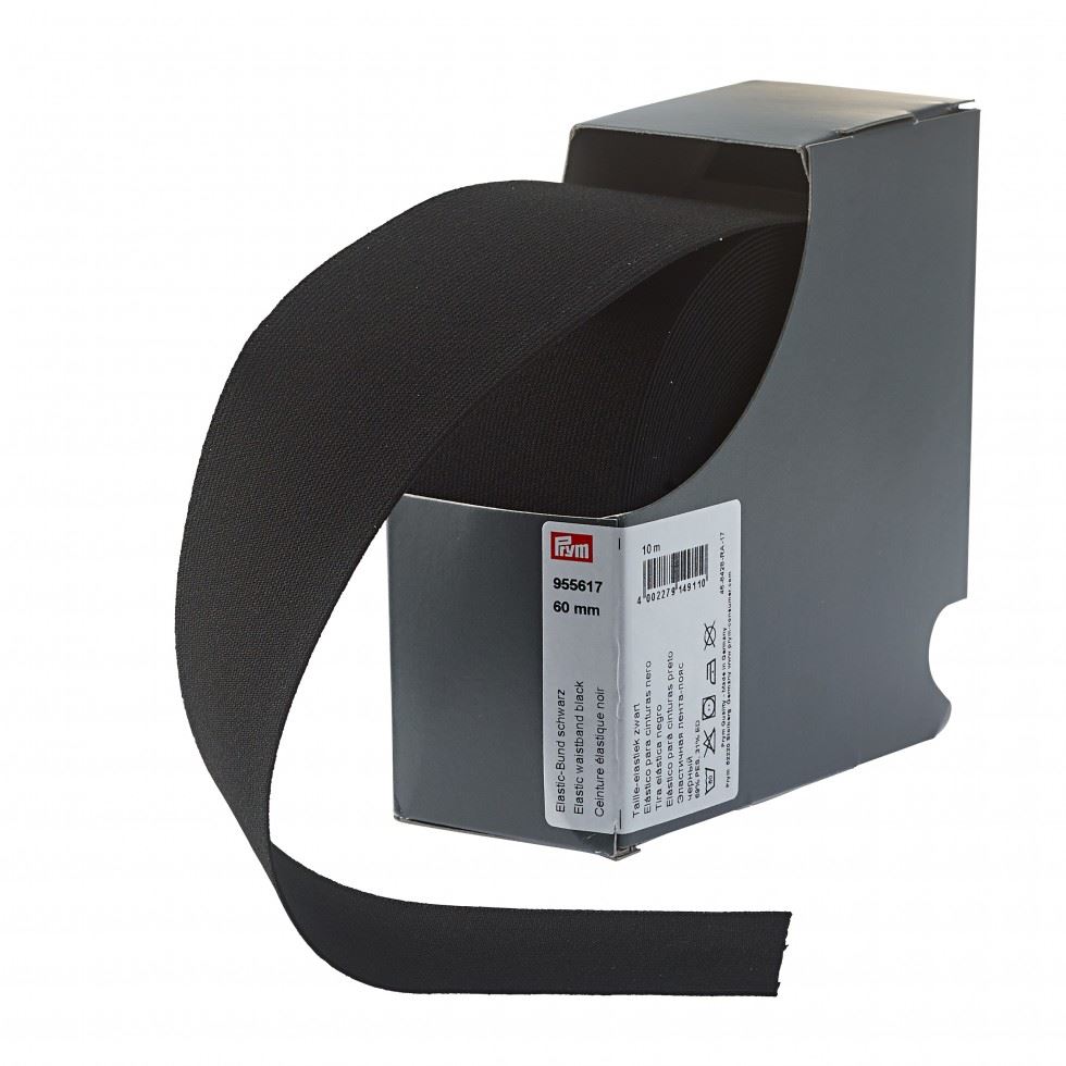 Prym Black Elastic Waistband Tape