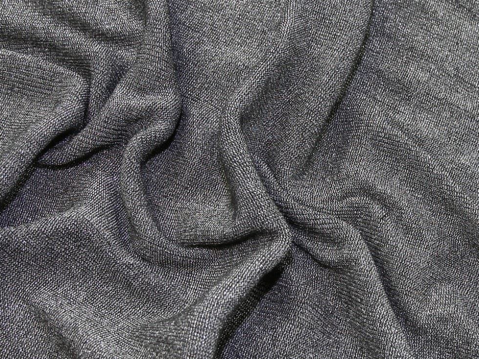 Lurex Rib Stretch Knit Fabric Silver
 