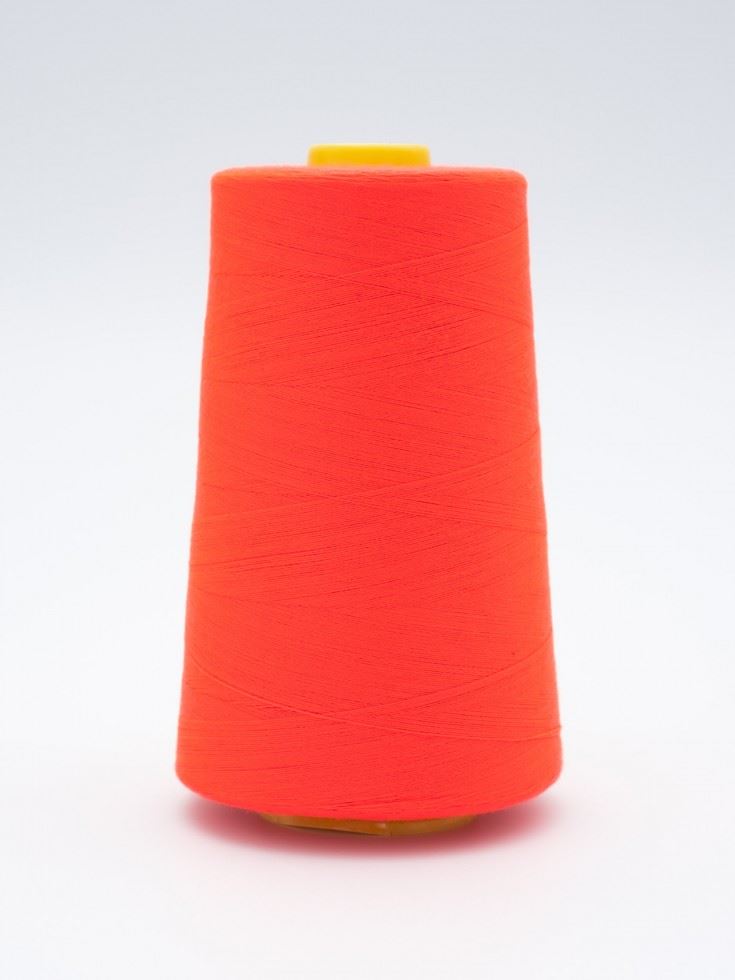 120s Sewing Thread Cone Fluorescent Red