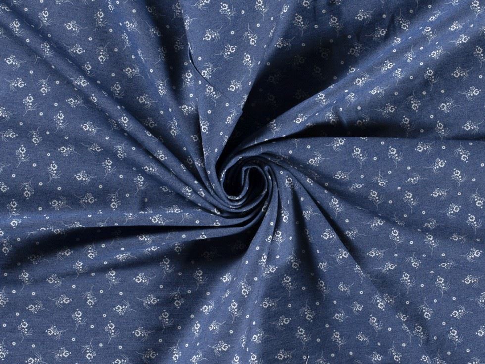 Stretch Woven Denim Fabric Blue
 