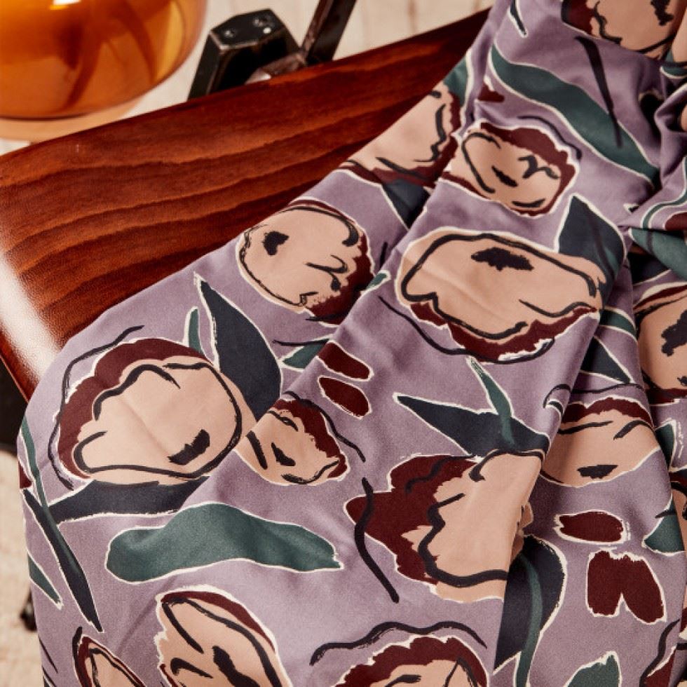 Atelier Brunette Peony Ecovero Viscose Challis Fabric Divine Parma
 