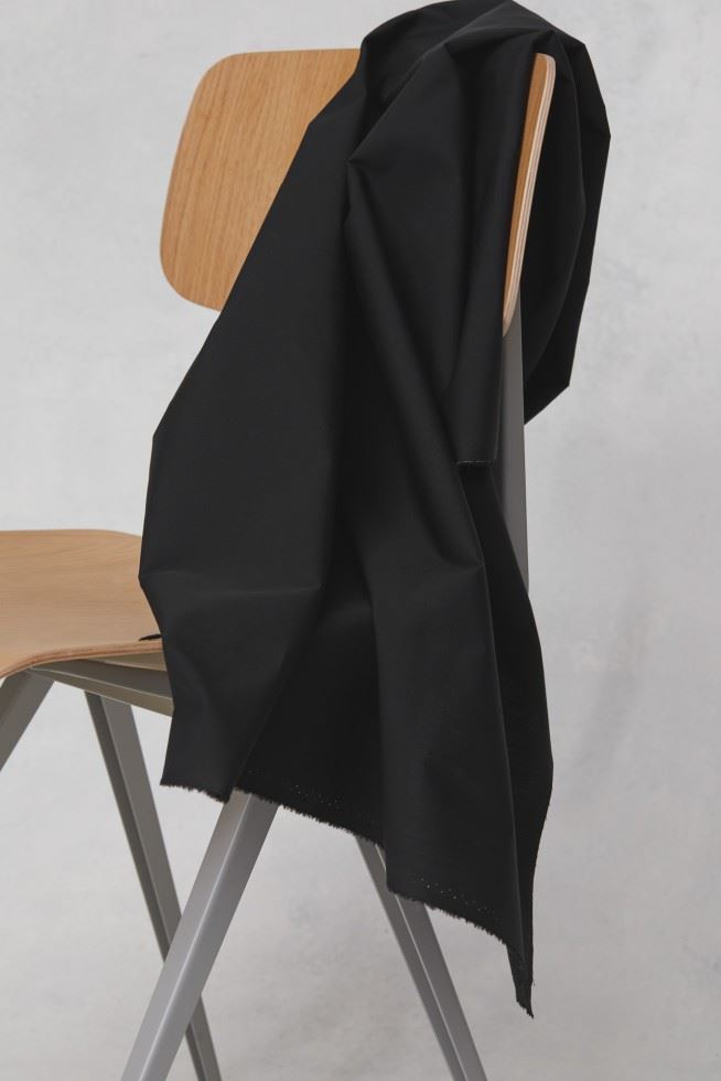 Mind The Maker Black Organic Papertouch 100% Cotton Poplin Fabric