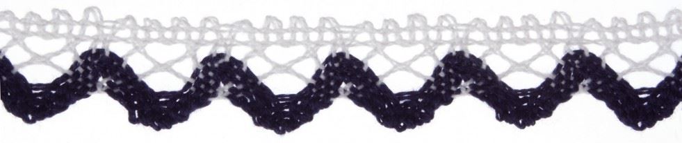 Essential Trimmings Marine Cotton Lace Trim