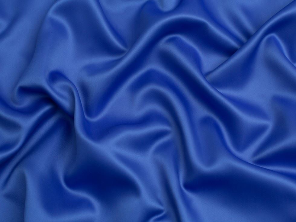 Matte Polyester Satin Fabric Royal Blue
 