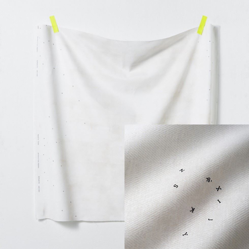 Kokka Nani Iro Cotton Linen Fabric White
 